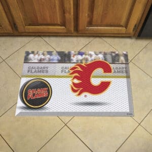 Calgary Flames Rubber Scraper Door Mat-19130