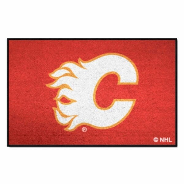 Calgary Flames Starter Mat Accent Rug 19in. x 30in. 10601 1 scaled