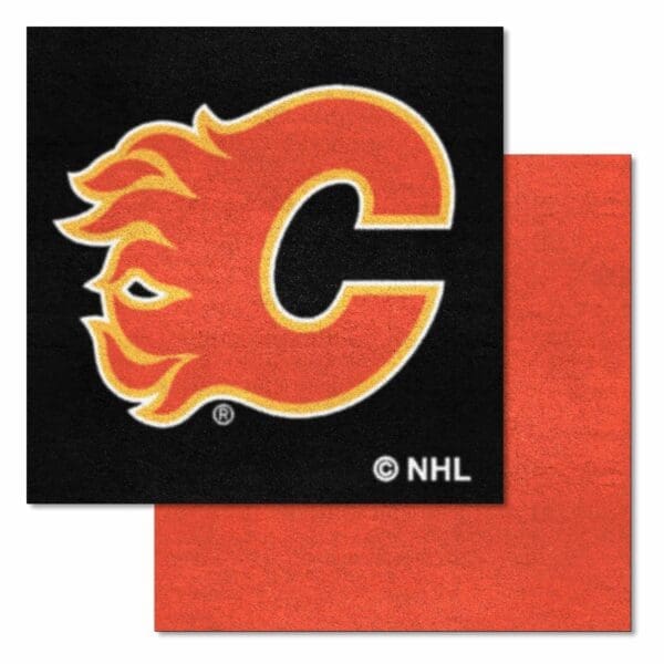 Calgary Flames Team Carpet Tiles 45 Sq Ft. 10684 1 scaled