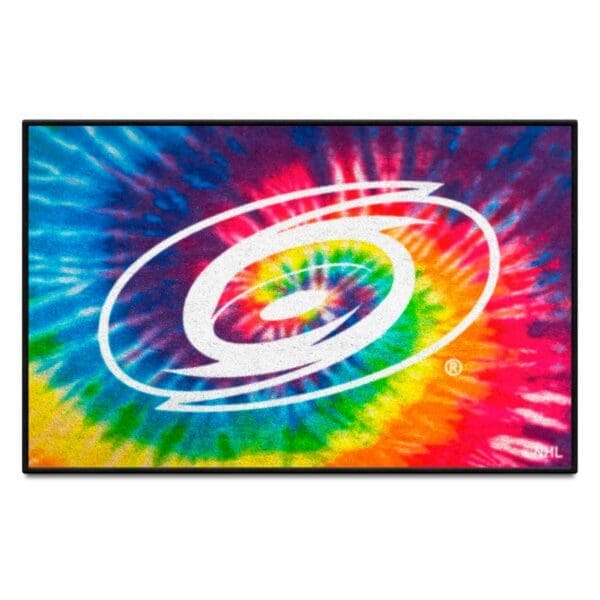 Carolina Hurricanes Tie Dye Starter Mat Accent Rug 19in. x 30in. 34470 1 scaled