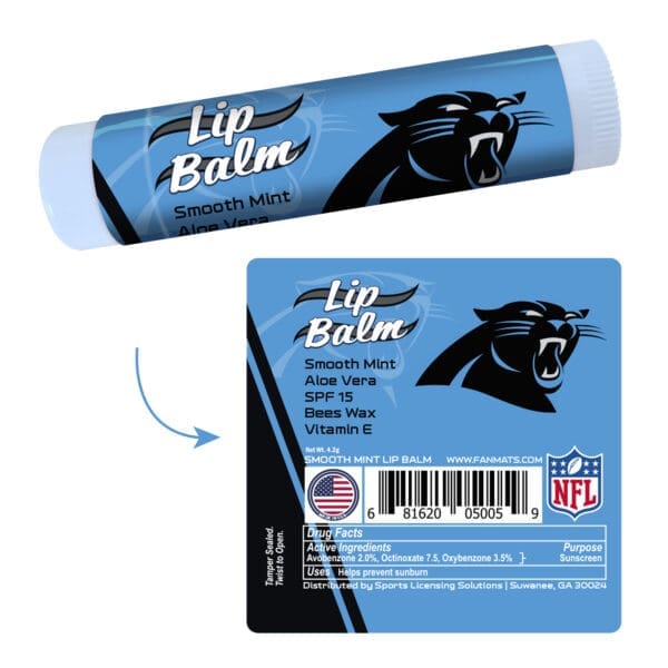 Carolina Panthers Smooth Mint SPF 15 Lip Balm 1 scaled