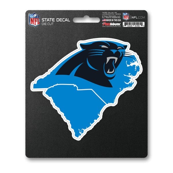 Carolina Panthers Team State Shape Decal Sticker 1