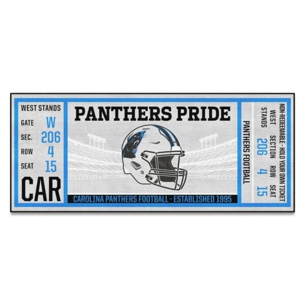 Carolina Panthers Ticket Runner Rug 30in. x 72in 1 scaled