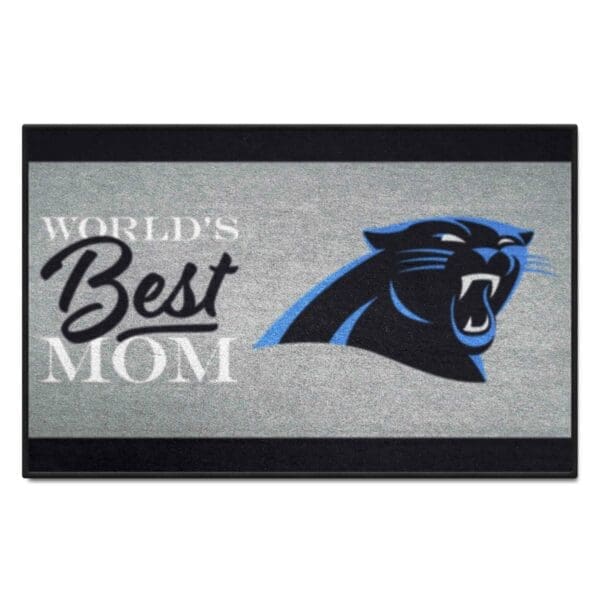 Carolina Panthers Worlds Best Mom Starter Mat Accent Rug 19in. x 30in 1 scaled