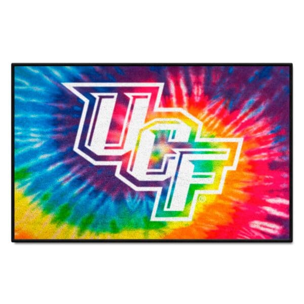Central Florida Knights Tie Dye Starter Mat Accent Rug 19in. x 30in 1 scaled