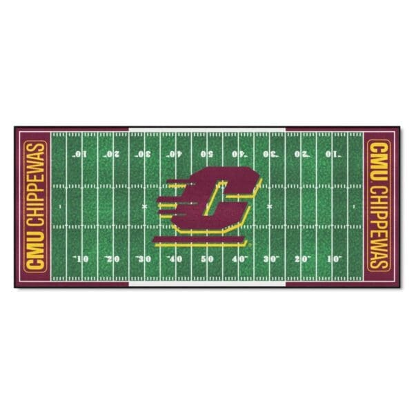 Central Michigan Chippewas Field Runner Mat 30in. x 72in 1 scaled