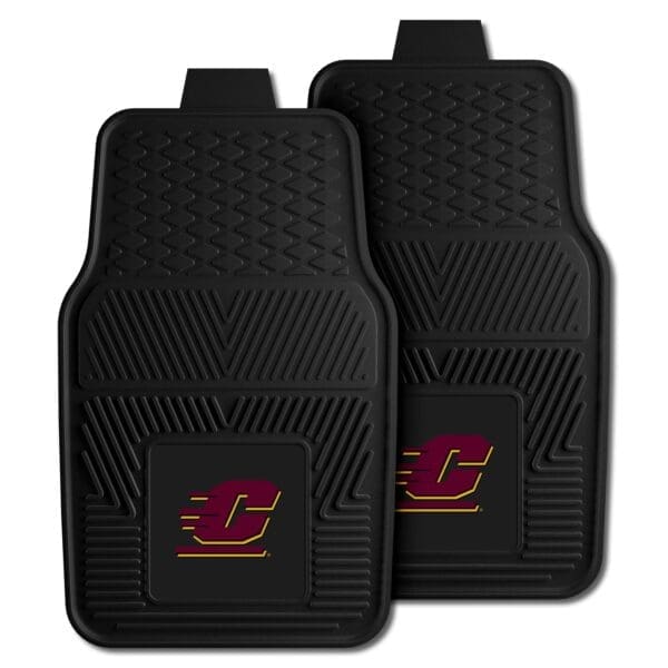 Central Michigan Chippewas Heavy Duty Car Mat Set 2 Pieces 1 scaled