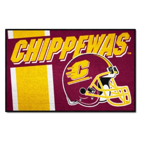 Central Michigan Chippewas Starter Mat Accent Rug 19in. x 30in 1 scaled