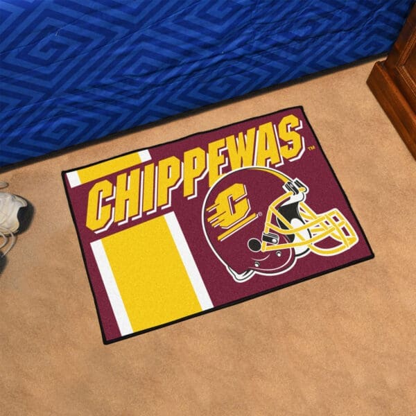 Central Michigan Chippewas Starter Mat Accent Rug - 19in. x 30in.