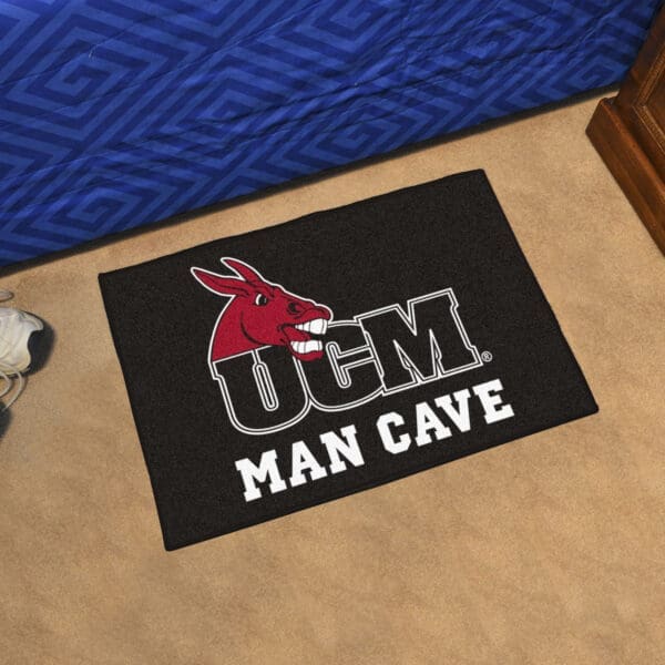 Central Missouri Mules Man Cave Starter Mat Accent Rug - 19in. x 30in.