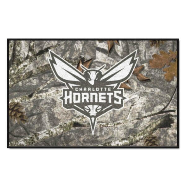 Charlotte Hornets Camo Starter Mat Accent Rug 19in. x 30in. 34372 1 scaled