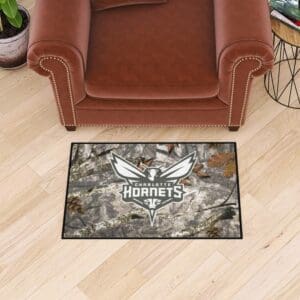 Charlotte Hornets Camo Starter Mat Accent Rug - 19in. x 30in.-34372