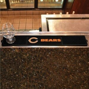 Chicago Bears Bar Drink Mat - 3.25in. x 24in.