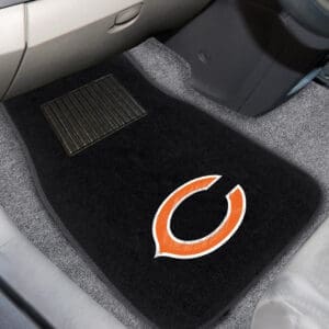 Chicago Bears Embroidered Car Mat Set - 2 Pieces