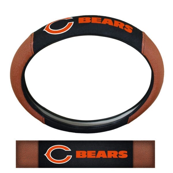 Chicago Bears Football Grip Steering Wheel Cover 15 Diameter 1
