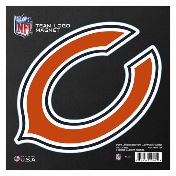 Chicago Bears Large Team Logo Magnet 10 8.7329x8.3078 1 scaled