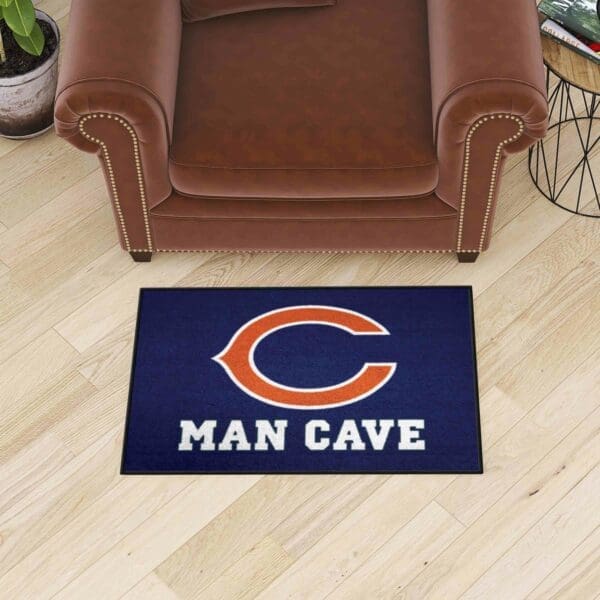 Chicago Bears Man Cave Starter Mat Accent Rug - 19in. x 30in.