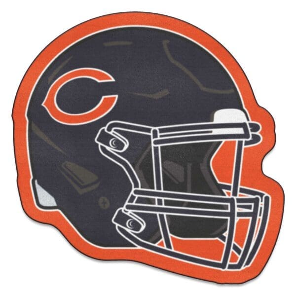 Chicago Bears Mascot Helmet Rug 1 scaled