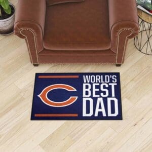 Chicago Bears Starter Mat Accent Rug - 19in. x 30in. World's Best Dad Starter Mat