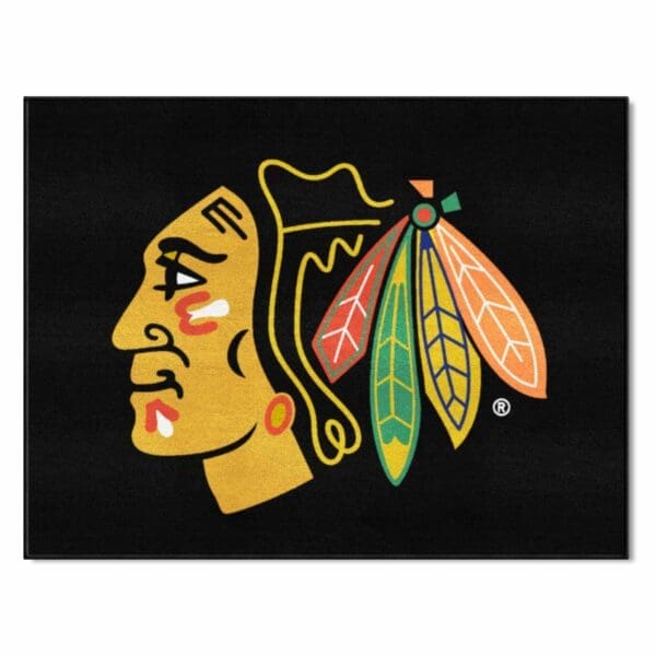 Chicago Blackhawks All Star Rug 34 in. x 42.5 in. 10368 1 scaled