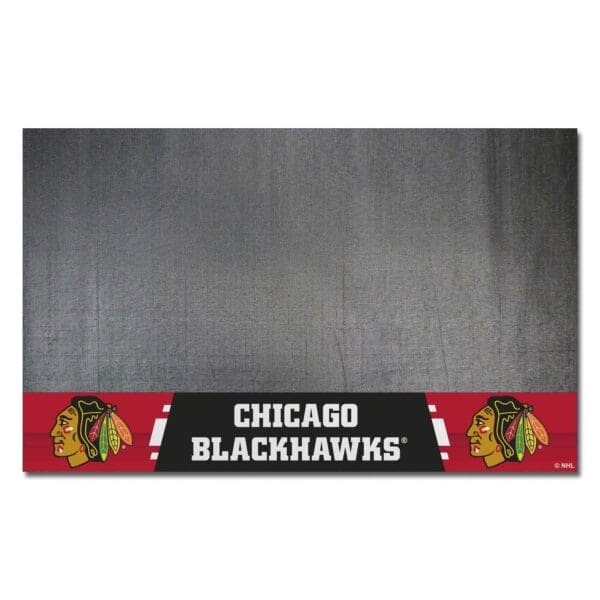 Chicago Blackhawks Vinyl Grill Mat 26in. x 42in. 14230 1 scaled