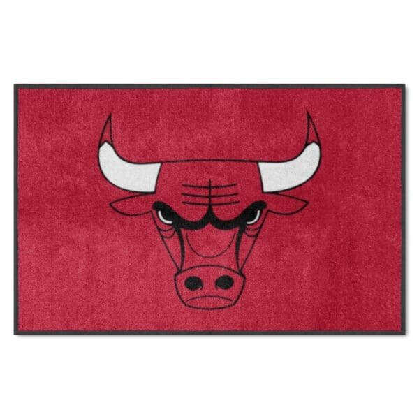Chicago Bulls 4X6 High Traffic Mat with Durable Rubber Backing Landscape Orientation 9905 1 scaled