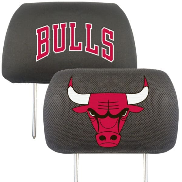 Chicago Bulls Embroidered Head Rest Cover Set 2 Pieces 12521 1