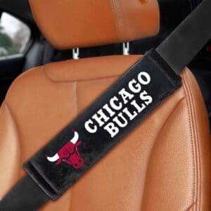 Chicago Bulls Embroidered Seatbelt Pad - 2 Pieces-32065