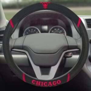 Chicago Bulls Embroidered Steering Wheel Cover-14846