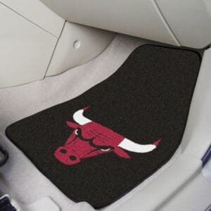 Chicago Bulls Front Carpet Car Mat Set - 2 Pieces-9225