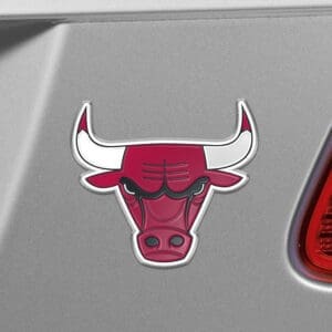 Chicago Bulls Heavy Duty Aluminum Embossed Color Emblem-60426