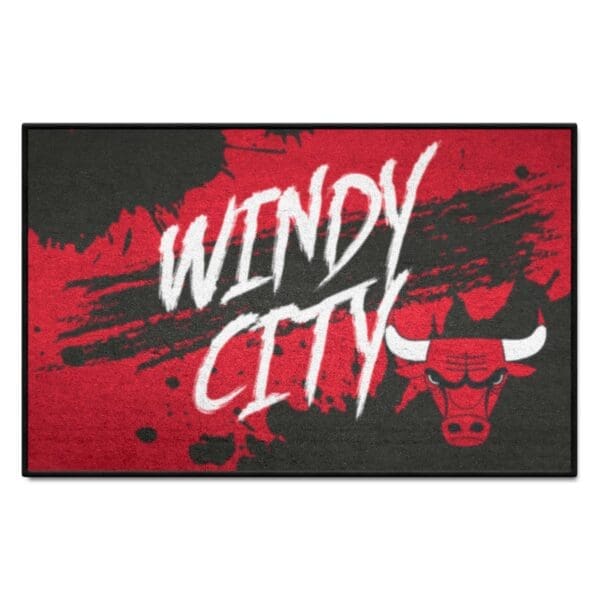 Chicago Bulls Slogan Starter Mat Accent Rug 19in. x 30in. 35988 1 scaled