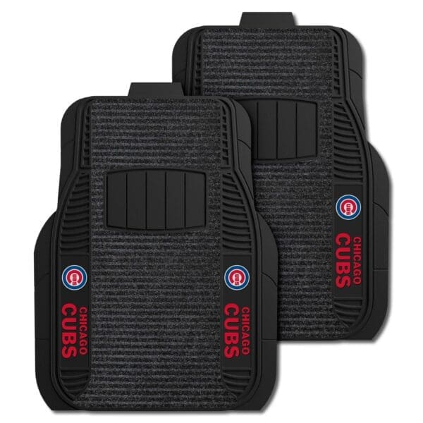 Chicago Cubs 2 Piece Deluxe Car Mat Set 1 scaled