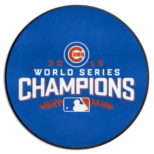 Chicago Cubs 2016 World Series Champions Baseball Rug 27in. Diameter 1 scaled
