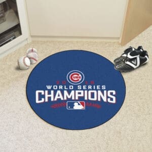 Chicago Cubs 2016 World Series Champions Baseball Rug - 27in. Diameter