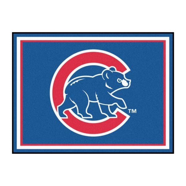 Chicago Cubs 8ft. x 10 ft. Plush Area Rug 1 2