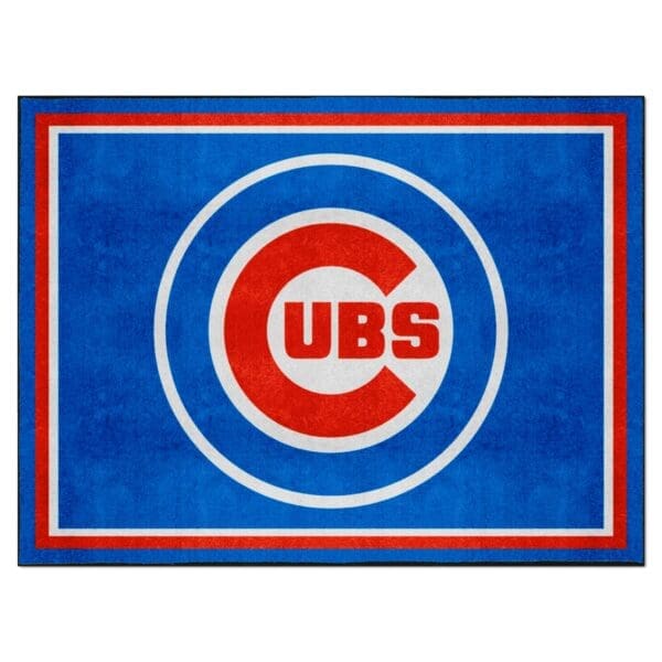 Chicago Cubs 8ft. x 10 ft. Plush Area Rug 1 scaled