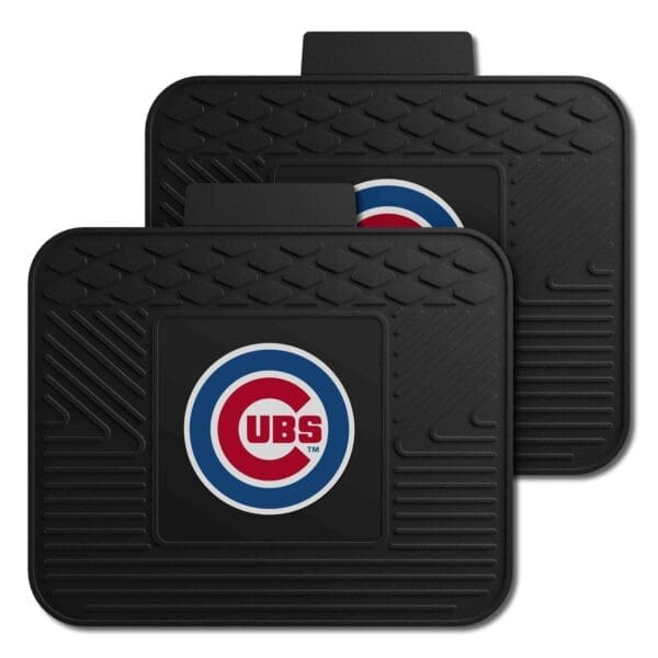 Chicago Cubs Back Seat Car Utility Mats 2 Piece Set 1 scaled