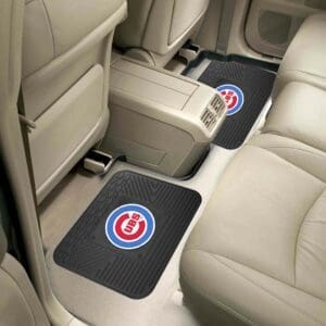 Chicago Cubs Back Seat Car Utility Mats - 2 Piece Set