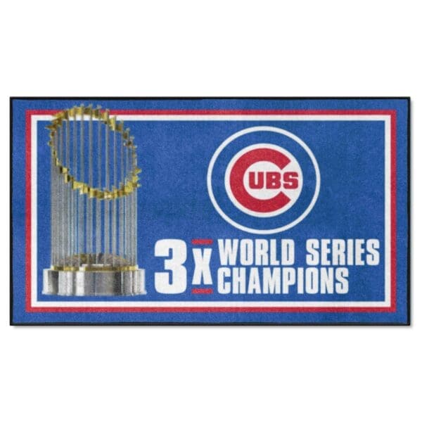 Chicago Cubs Dynasty 3ft. x 5ft. Plush Area Rug 1 scaled