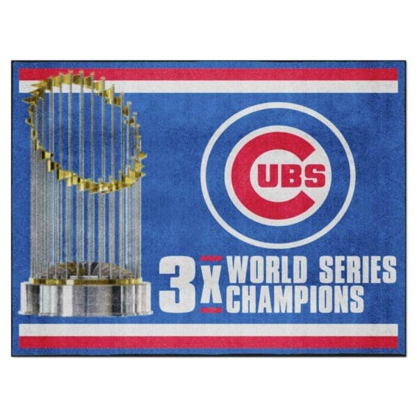 Chicago Cubs Dynasty 8ft. x 10 ft. Plush Area Rug 1 scaled