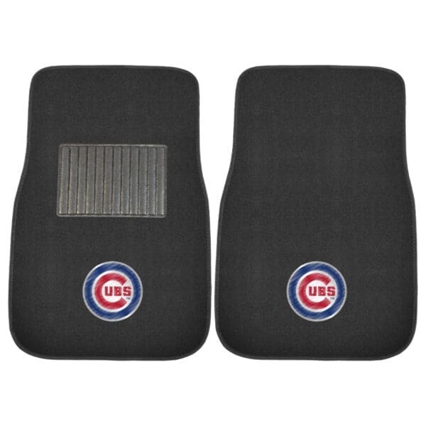 Chicago Cubs Embroidered Car Mat Set 2 Pieces 1