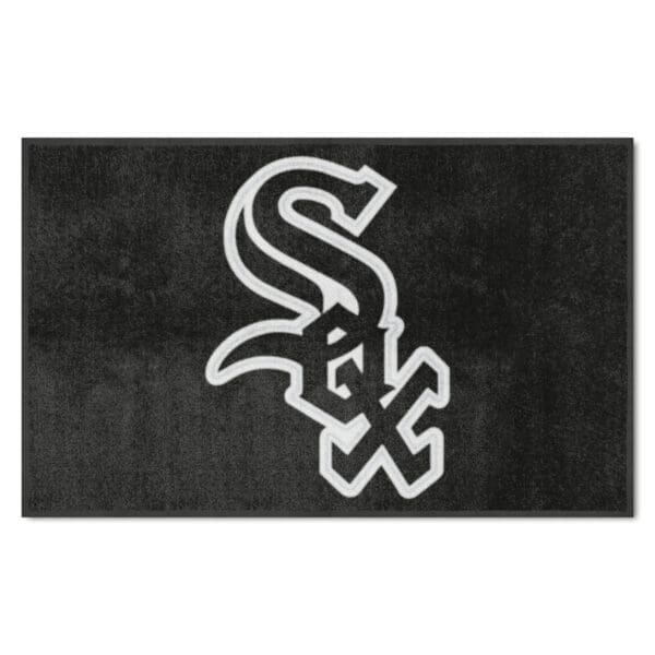 Chicago White Sox 4X6 High Traffic Mat with Durable Rubber Backing Landscape Orientation 1 scaled