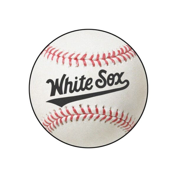 Chicago White Sox Baseball Rug 27in. Diameter 1