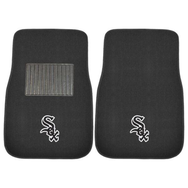 Chicago White Sox Embroidered Car Mat Set 2 Pieces 1