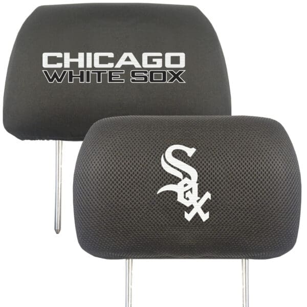 Chicago White Sox Embroidered Head Rest Cover Set 2 Pieces 1