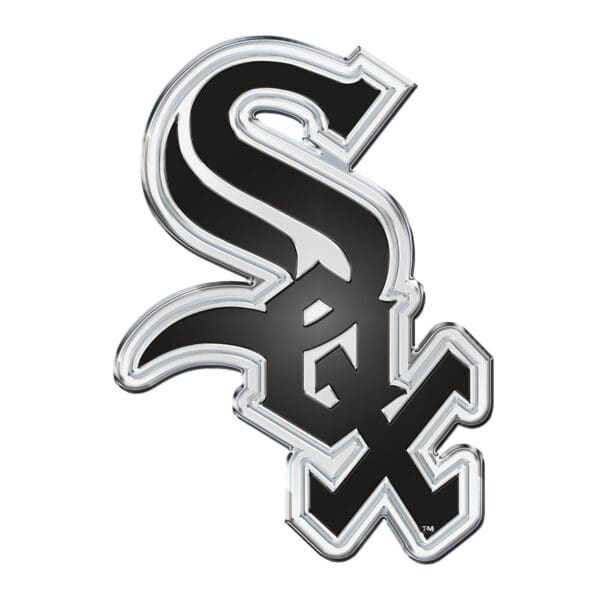 Chicago White Sox Heavy Duty Aluminum Embossed Color Emblem 1