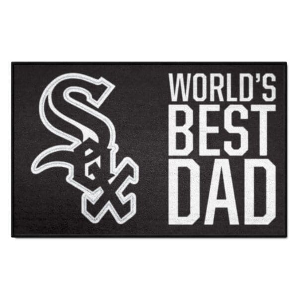 Chicago White Sox Starter Mat Accent Rug 19in. x 30in. Worlds Best Dad Starter Mat 1 scaled