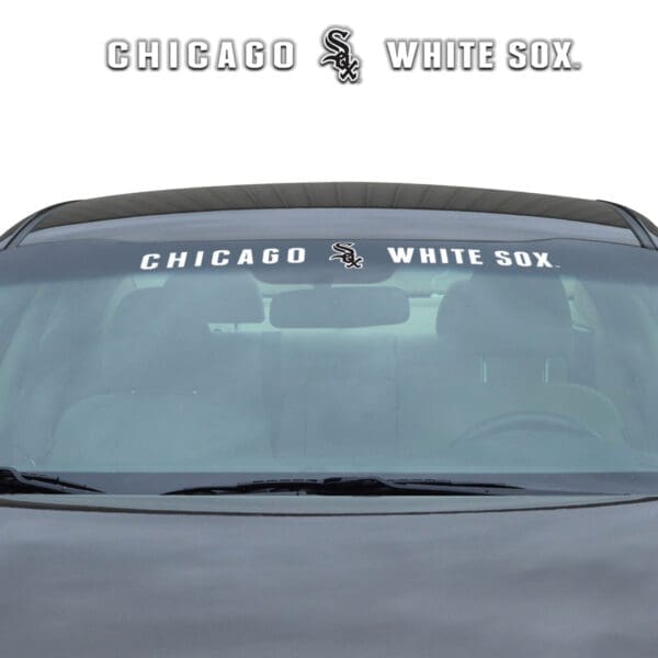 Chicago White Sox Sun Stripe Windshield Decal 3.25 in. x 34 in 1