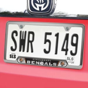 Cincinnati Bengals Embossed License Plate Frame
